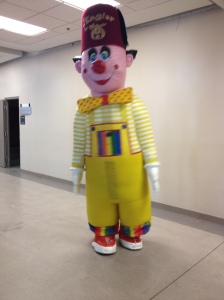 The inflatable clown Razzle.